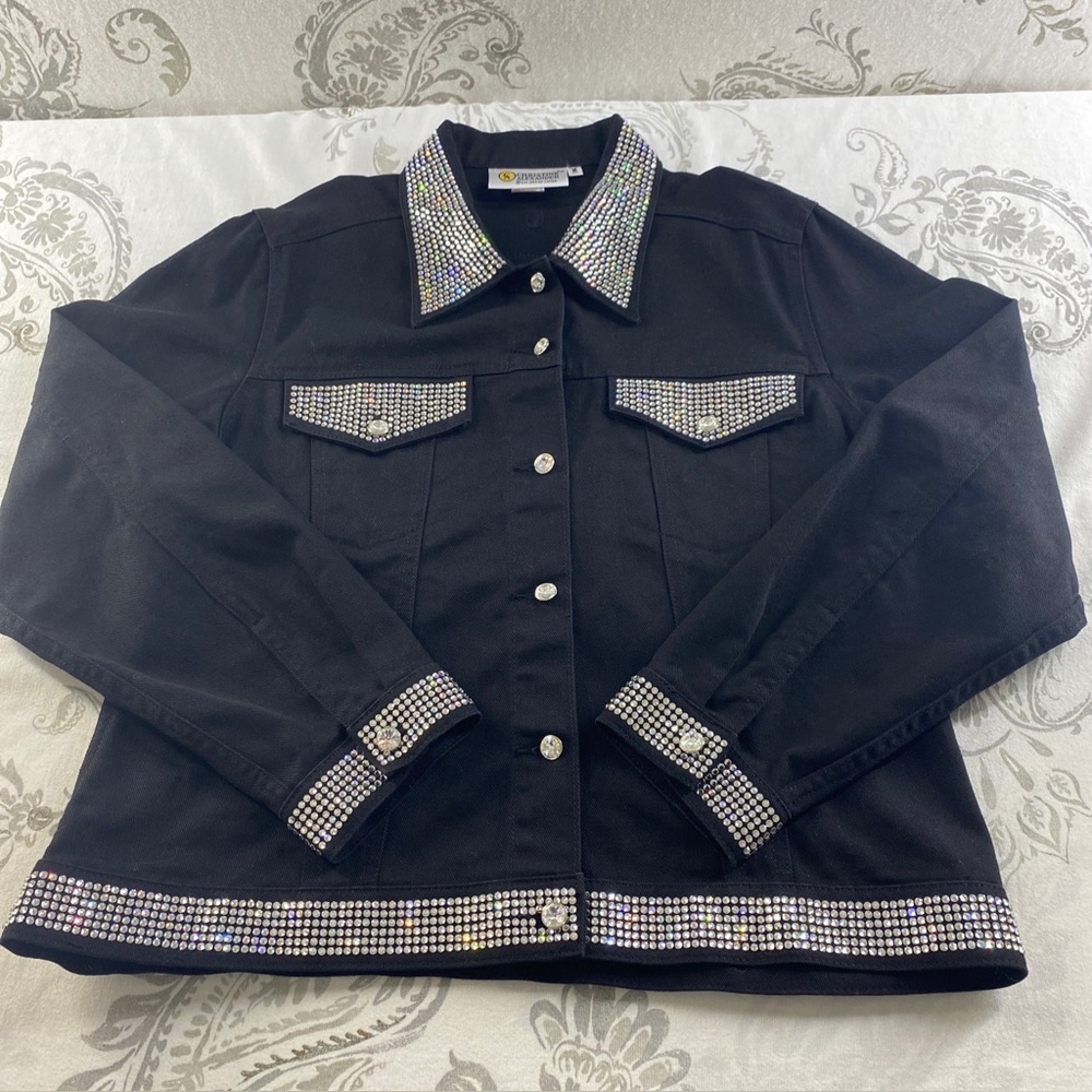 Christine Alexander Swarovski
Crystal Western Bling Black Denim
Jacket‎